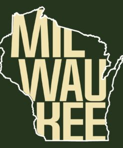 Milwaukee Basketball State Outline Unisex Shirt Sweatshirt Pullover Hoodie Reprinted Full Color Full Size