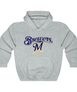 Milwaukee Brewers Vintage 90's MLB Hoodie Sweatshirt Shirt Gifts for Fans