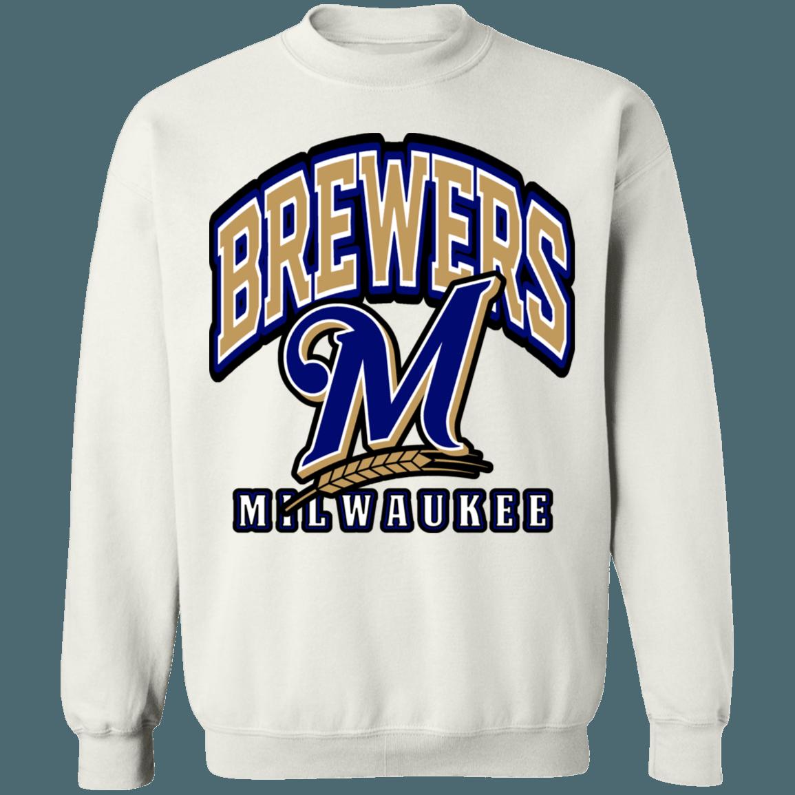 Milwaukee Brewers Vintage MLB Crewneck Sweatshirt Hoodie Shirt Gifts for Fans