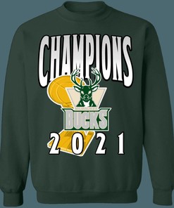 Milwaukee Bucks 2021 NBA Champions Retro NBA Crewneck Sweatshirt Hoodie Shirt Gifts for Fans
