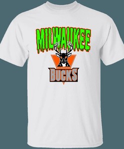 Milwaukee Bucks HALLOWEEN Retro NBA T-Shirt Sweatshirt Hoodie Gifts for Fans