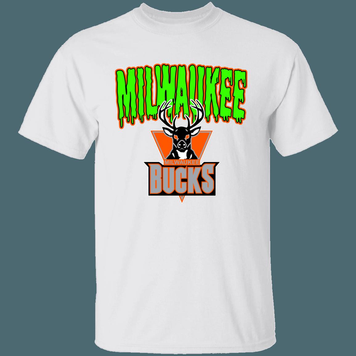 Milwaukee Bucks HALLOWEEN Retro NBA T-Shirt Sweatshirt Hoodie Gifts for Fans
