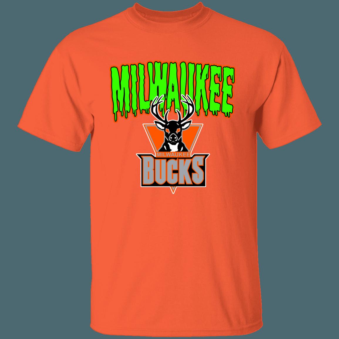 Milwaukee Bucks HALLOWEEN Retro NBA T-Shirt Sweatshirt Hoodie Gifts for Fans - Image 2