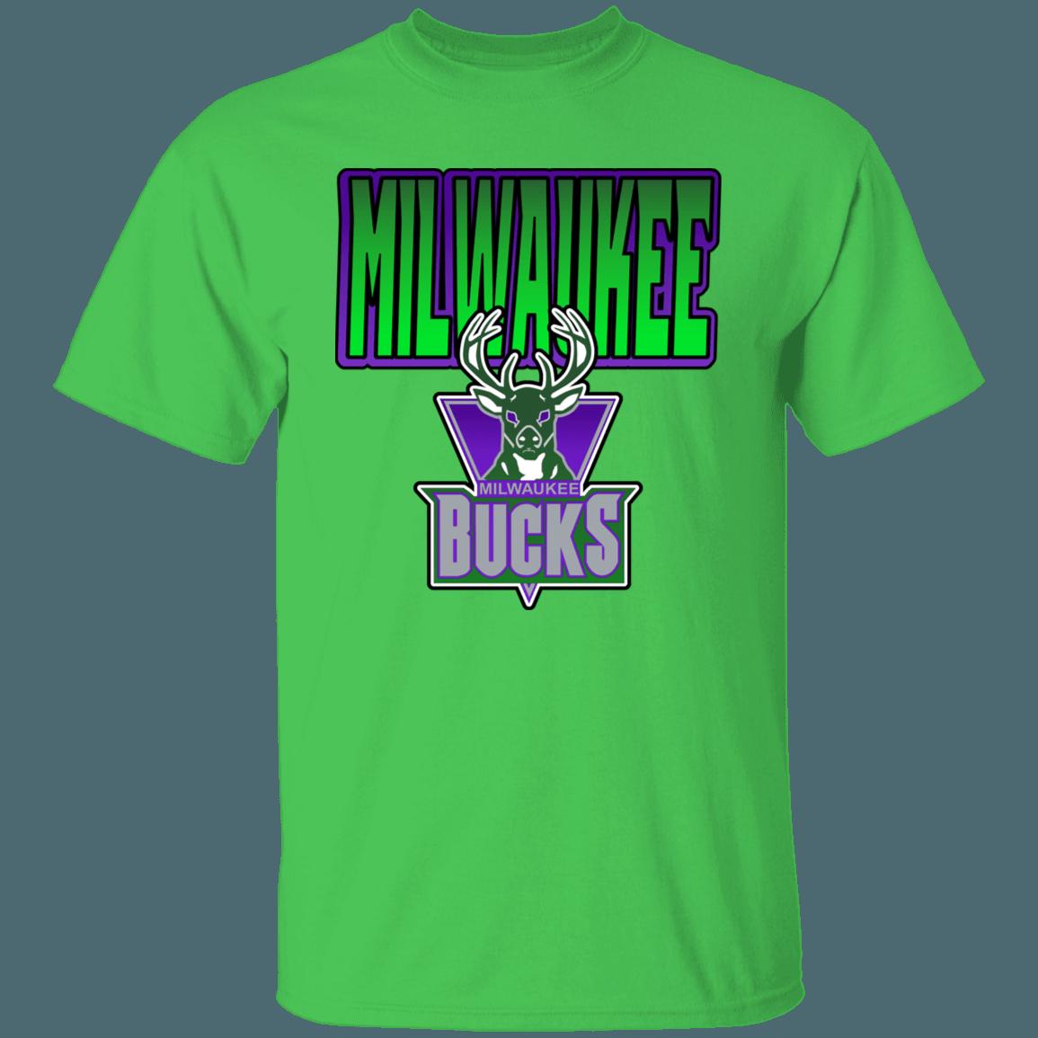 Milwaukee Bucks Retro NBA T-Shirt Sweatshirt Hoodie Gifts for NBA Fans - Image 2