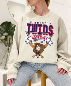 Minnesota Baseball Crewneck Sweatshirt, Vintage Minnesota Baseball Shirt, Minnesota MLB Shirt, Baseball Fan Gifts, Minnesota Fan Shirt