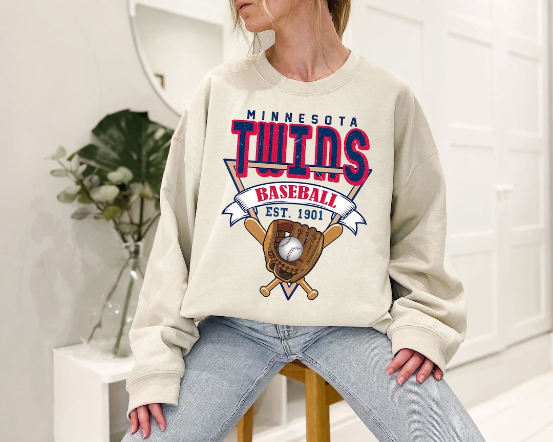 Minnesota Baseball Crewneck Sweatshirt, Vintage Minnesota Baseball Shirt, Minnesota MLB Shirt, Baseball Fan Gifts, Minnesota Fan Shirt