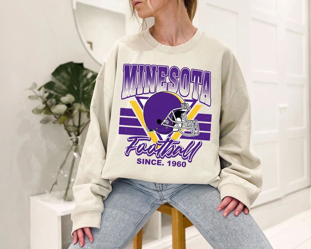 Minnesota Football Team Sweatshirt, Vintage Minnesota Football Crewneck Sweatshirt, American Football Fan, NFL Shirt