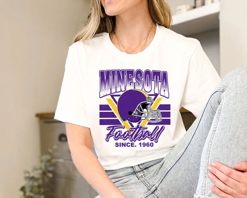 Minnesota Football Team Sweatshirt, Vintage Minnesota Football Crewneck Sweatshirt, American Football Fan, NFL Shirt - Image 4