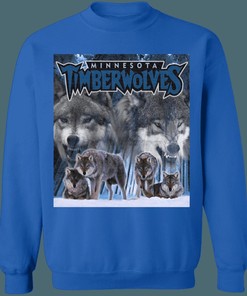 Minnesota Timberwolves Creature Collection Vintage NBA Crewneck Sweatshirt Hoodie Shirt Gifts for Fans