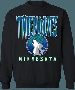 Minnesota Timberwolves GRADIENT Retro NBA Crewneck Sweatshirt Hoodie Shirt Gifts for Fans