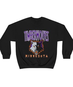 Minnesota Timberwolves HALLOWEEN Retro NBA Crewneck Sweatshirt Hoodie Shirt Gifts for Fans