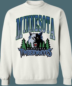 Minnesota Timberwolves Vintage NBA Crewneck Sweatshirt Hoodie Shirt Gifts for Fans