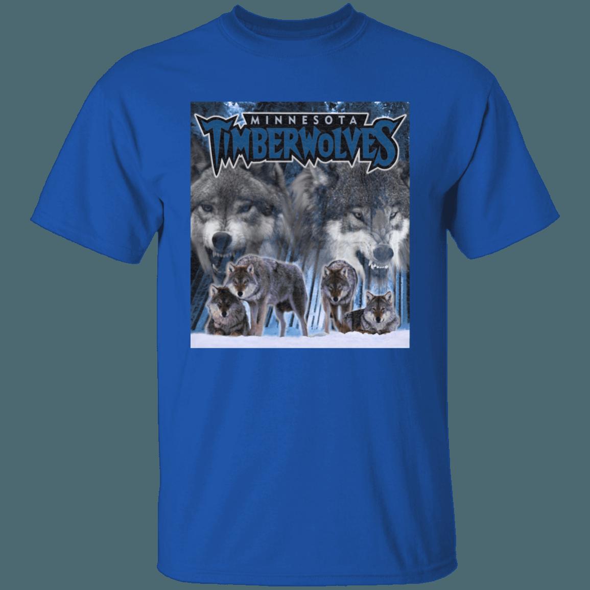 Minnesota Timberwolves WOLF PACK Retro NBA T-Shirt Sweatshirt Hoodie Gifts for Fans