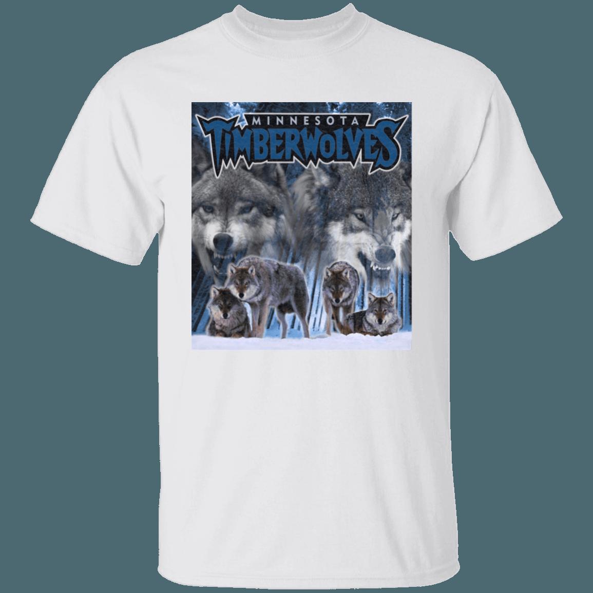 Minnesota Timberwolves WOLF PACK Retro NBA T-Shirt Sweatshirt Hoodie Gifts for Fans - Image 2