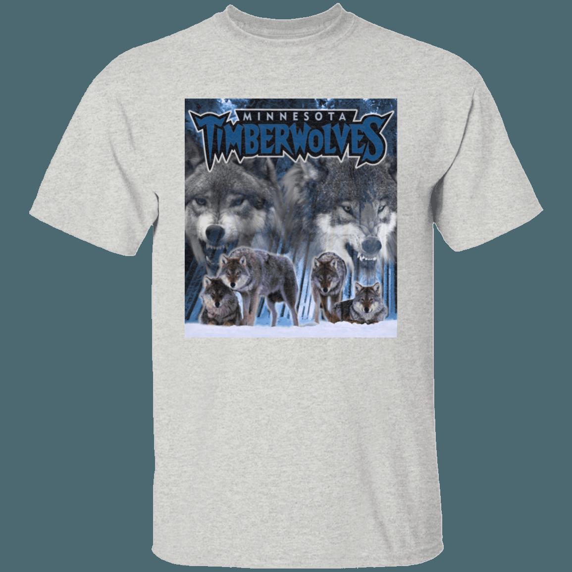 Minnesota Timberwolves WOLF PACK Retro NBA T-Shirt Sweatshirt Hoodie Gifts for Fans - Image 3