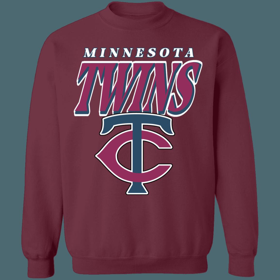 Minnesota Twins Vintage MLB Crewneck Sweatshirt Hoodie Shirt Gifts for MLB Fans - Image 3