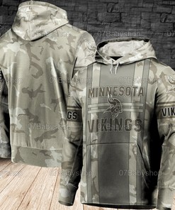 Minnesota Vikings Nfl 3D All Over Print Zip Up Hoodie Option