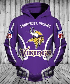 Minnesota Vikings Nfl 3D All Over Printed Hoodie, Zip Up Hoodie