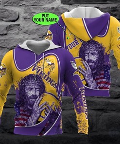 Minnesota Vikings Nfl Custom 3D All Over Print Hoodie