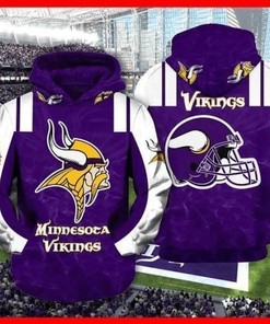 Minnesota Vikings Nfl Fan 3D All Over Print Zip Up Hoodie Option