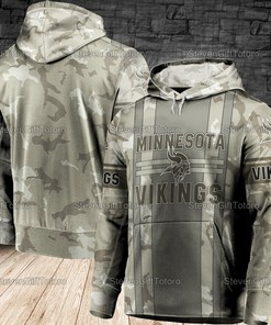 Minnesota Vikings Nfl Logo 3D Hoodie 3D Printed Pull Over Hoodie, Zip Up Hoodie