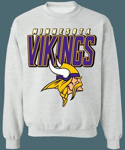 Minnesota Vikings Retro NFL Crewneck Sweatshirt Hoodie Shirt Gifts for Fans