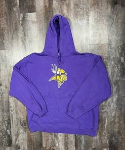 Minnesota Vikings Tshirt Pullover Hoodie Crewneck Sweatshirt Reprinted Full Color Full Size Gifts For NFL Fans
