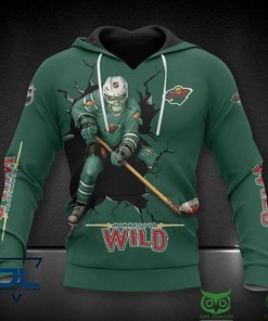 Minnesota Wild Nhl Monster 3D Hoodie Zip Hoodie, Nhl 3D All Over Print Hoodie Zip Hoodie