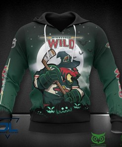 Minnesota Wild Nhl Night 3D Hoodie Zip Hoodie, Nhl 3D All Over Print Hoodie Zip Hoodie
