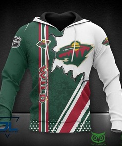Minnesota Wild Nhl Vertical Line 3D Hoodie Sweatshirt Jacket