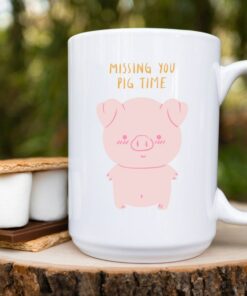 Missing You Pig Time, Couples Gifts, Valentine's Day Gift, Love Note, Anniversary Gift, Vuedelavie