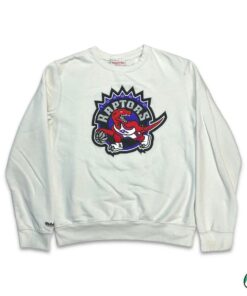 Mitchell and Ness Toronto Raptors Tshirt Hoodie Crewneck Sweatshirt Reprinted Full Color Full Size Gifts for NBA Fans