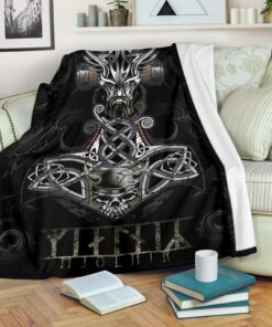 Mjolnir Viking Sherpa Fleece Blanket