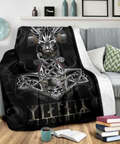 Mjolnir Viking Sherpa Fleece Blanket