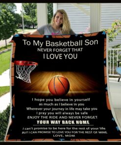 Mom To Son - Your Way Back Home- Baseball Blanket