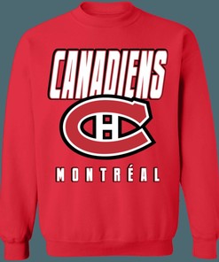 Montreal Canadiens BLACKOUT Retro NHL Crewneck Sweatshirt Hoodie Shirt Gifts for Fans
