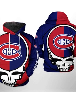 Montreal Canadiens Nhl Grateful Dead 3D All Over Print Hoodie With Zip Up