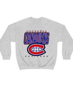 Montreal Canadiens Vintage 90's NHL Crewneck Sweatshirt Hoodie Shirt Gifts for Fans