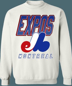 Montreal Expos 90's Vintage MLB Crewneck Sweatshirt Hoodie Shirt Gifts for Fans