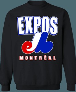Montreal Expos Vintage MLB Crewneck Sweatshirt Hoodie Shirt Gifts for Fans
