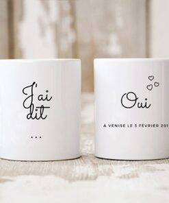 Mug I Said Yes Personalized Mug, Couple Gift, Birthday, Wedding, Gift For Her, Gift For Him