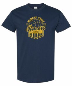 Murray State Racers Vintage Basketball Shield Shirt Sweatshirt Pullover Hoodie Reprinted Full Color Full Size