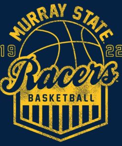 Murray State Racers Vintage Basketball Shield Shirt Sweatshirt Pullover Hoodie Reprinted Full Color Full Size