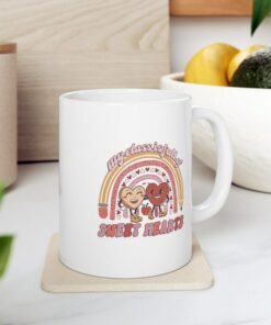 My Class Is Full Of Sweet Hearts Coffee Mug, Personalized Gift For Teachers, Retro Valentines Mug, Teacher Valentine Mug