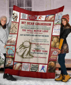 My Dear Grandson Blanket – Baseball – You Will Never Lose Blanket