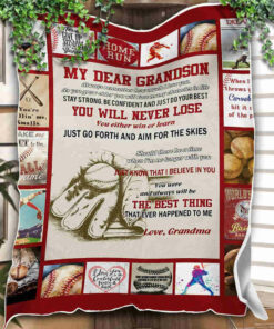 My Dear Grandson Blanket – Baseball – You Will Never Lose Blanket