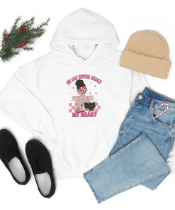 My Cat Never Broke My Heart Skeleton Valentines Sassy Sarcasm Sweatshirt, Funny Workout Tshirt, Hoodie