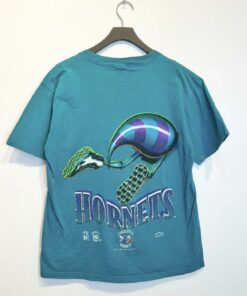 NBA 1994 Charlotte Hornets Tshirt Hoodie Crewneck Sweatshirt Reprinted Full Color Full Size Gifts for NBA Fans