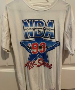 NBA Allstar 93 Tshirt Hoodie Crewneck Sweatshirt Reprinted Full Color Full Size Gifts for NBA Fans