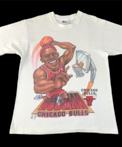 NBA Chicago Bulls Dennis Rodman Basketball Player Tshirt Hoodie Crewneck Sweatshirt Reprinted Full Color Full Size Gifts for NBA Fans